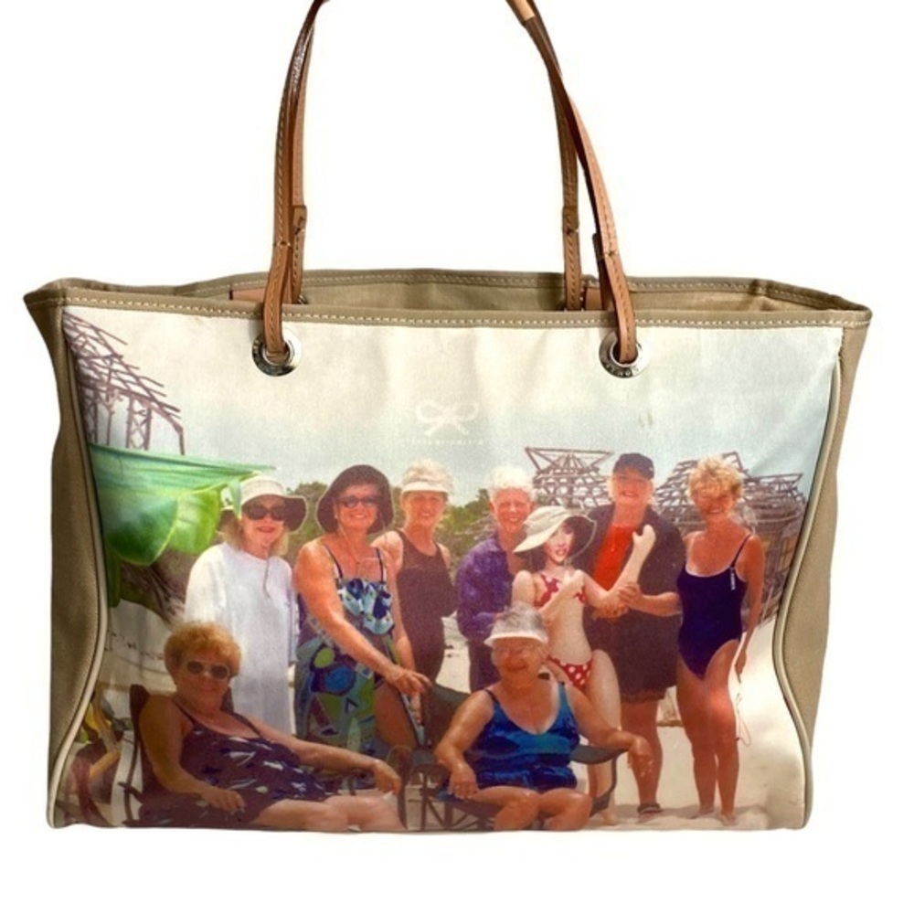 Anya hindmarch be a bag beach scene bag